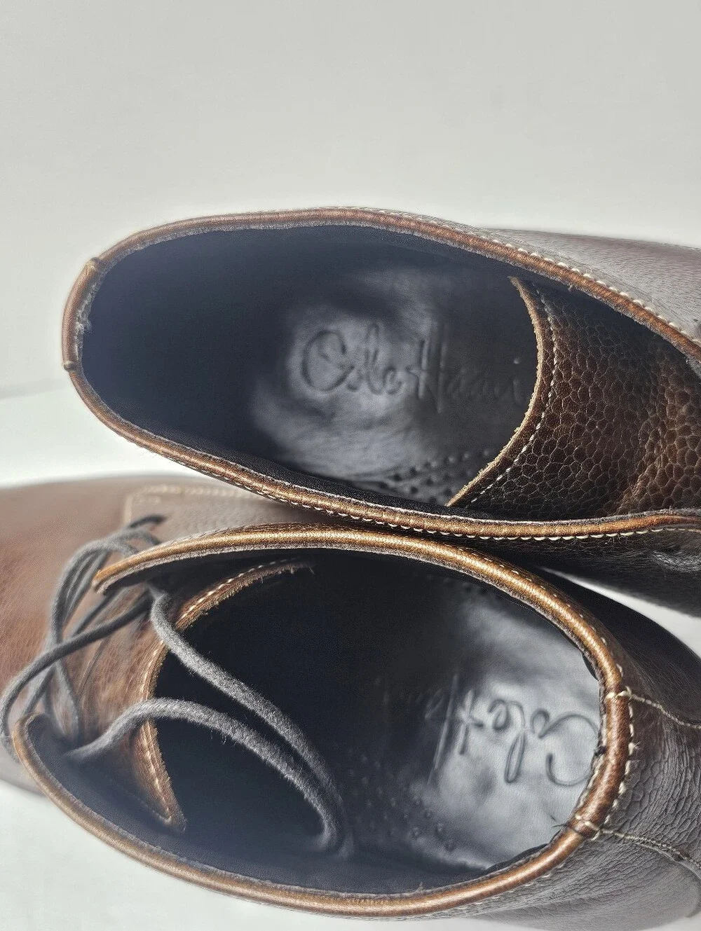 Cole Haan Air Colton Chukka Boots Textured Grain Finish 8.5M Lace Up Style Prep